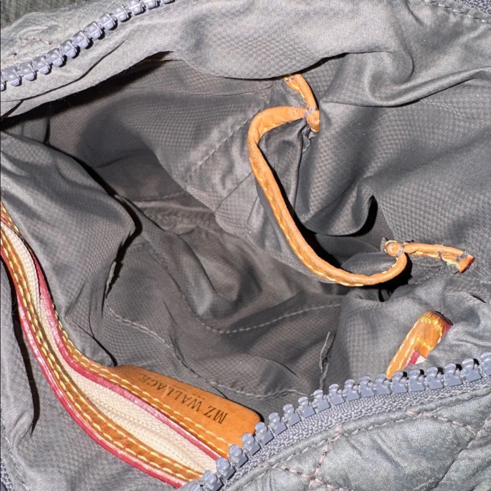 MZ Wallace Bag Metro Gray Quilted Crossbody - Picture 13 of 17